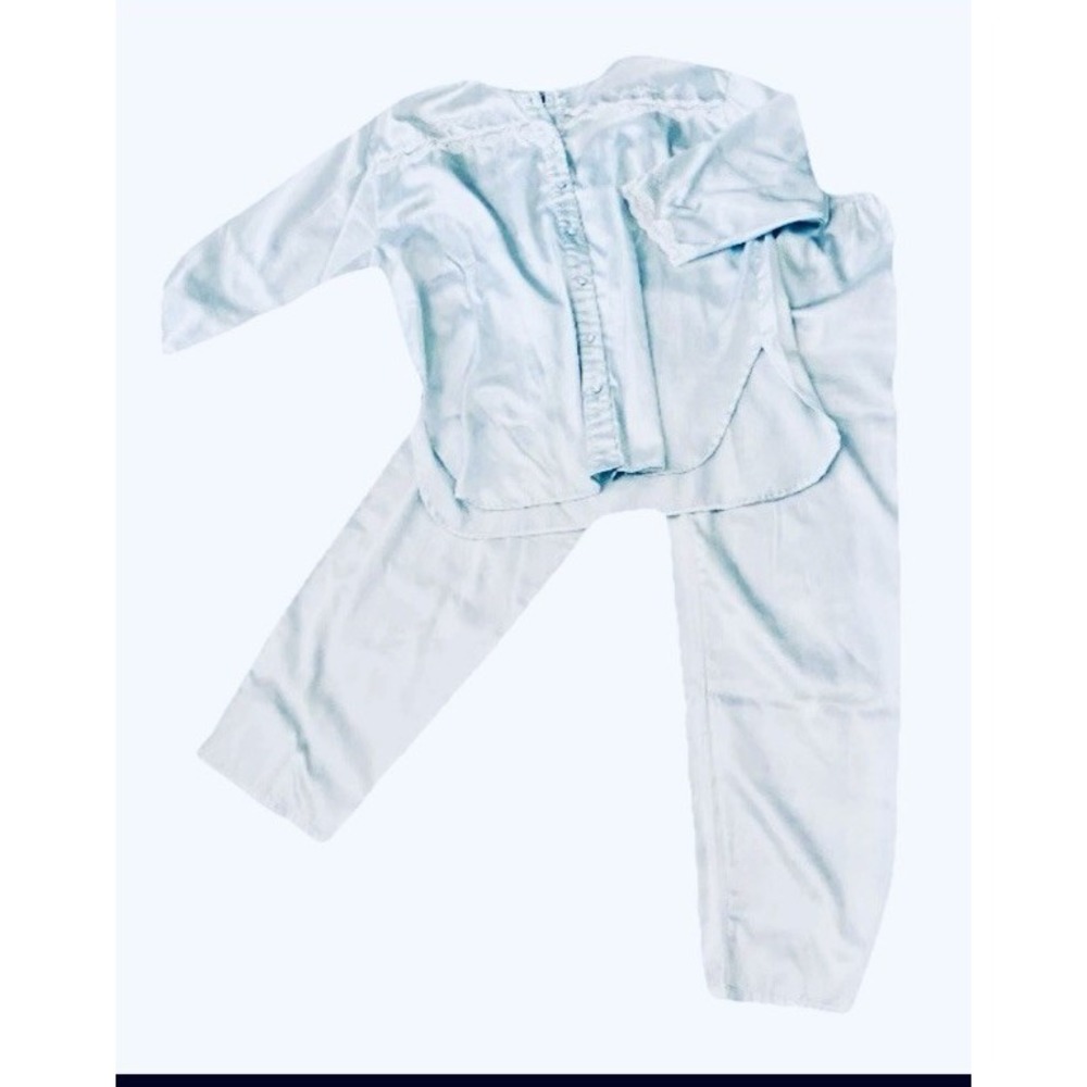 Lindsey Blake pajama set blue size Large Pants Top‎